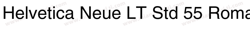 Helvetica Neue LT Std 55 Roman字体转换
